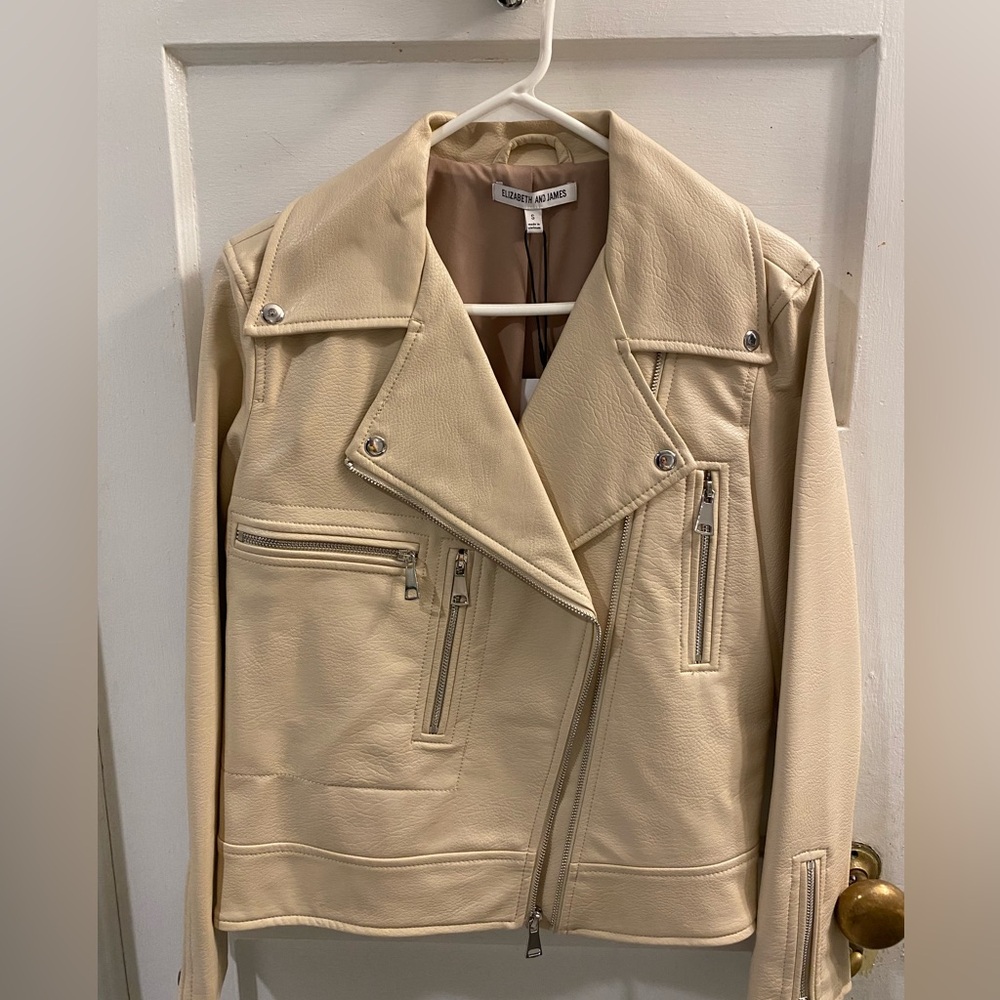 Cream Elizabeth and James Biker Jacket